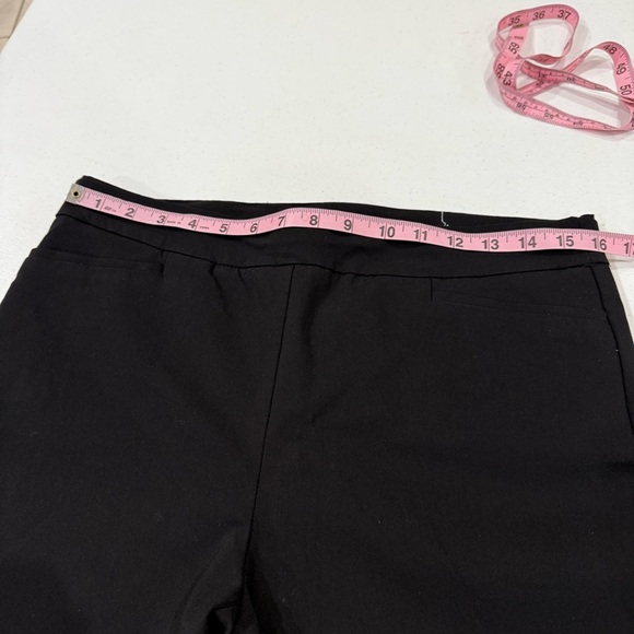 Chico’s Pull-on Dress Pants Stretch Straight Leg Black Size 10 (Chico’s 1.5R) - Picture 4 of 12